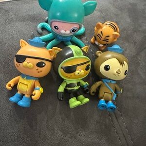 Fisher-Price Octonauts Shellington sea otter action figures set of 5